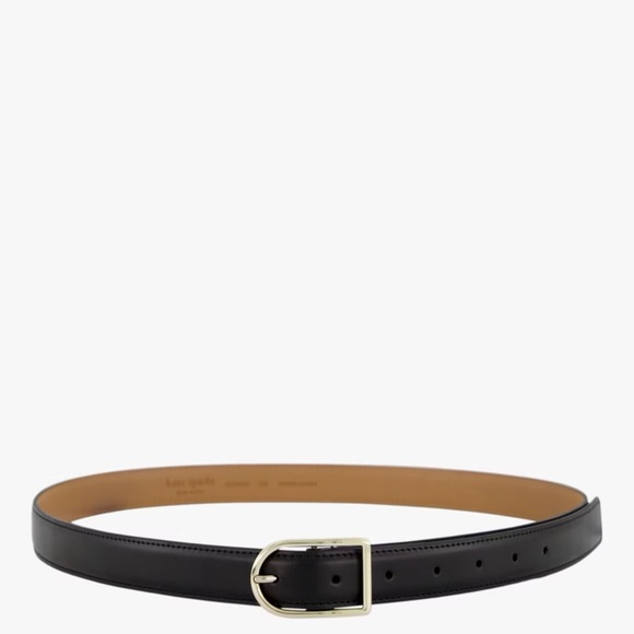 kate spade Accessories - Kate Spade Black Belt with Gold Buckle